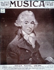Porträt von Ignace Pleyel, österreichischer Komponist, Pianist und Verleger (1757 - 1831) von Unknown artist