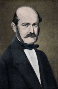 Porträt von Ignaz Philipp Semmelweis (Semmelweiss), ungarischer Geburtshelfer (1818-1865). von Unknown artist
