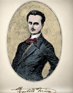 Porträt von Ippolito NIEVO (1831-61), italienischer Schriftsteller und Patriot