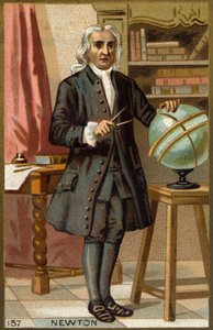 Porträt von Isaac Newton (1642-1727), englischer Mathematiker, Physiker und Astronom.