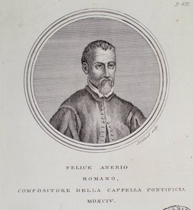 Porträt des italienischen Komponisten Felice Anerio von Unknown artist