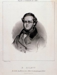 Porträt von Jacques Fromental Halévy (Stich)