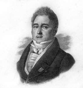 Porträt von Jacques Laffitte (1767-1844), französischer Bankier und Politiker, Gravur des 19. Jahrhunderts