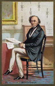 Porträt von Jakob Liebmann Meyerbeer (1791-1864), deutscher Komponist.