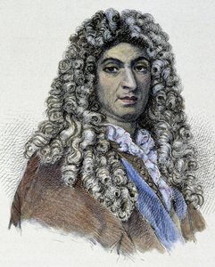 Porträt von Jean Baptiste Lully (Giovanni Battista Lulli) (1632-1687) - Gravur von Unknown artist
