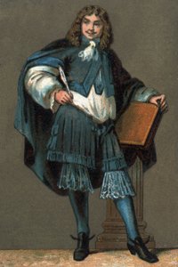 Porträt von Jean Baptiste Poquelin dit Molière (1622-1673) Chromolithographie um 1890