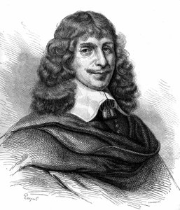 Porträt von Jean François Sarasin, französischer Schriftsteller. Gravur von 1870 von Unknown artist