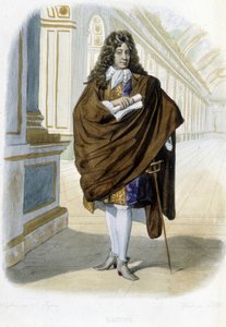 Porträt von Jean Racine, französischer Dramatiker und Dichter (1639 - 1699) - in "Le Plutarque français", Ed. Mennechet