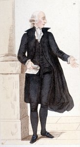 Porträt von Jean Sylvain BAILLY (1736-1793), Schriftsteller, Astronom und Politiker, gewählt in die Académie française. Autor der Geschichte der Astronomie. Er wurde guillotiniert, weil er Ludwig XVI. bei der Flucht half. Gravur von 1830. von Unknown artist