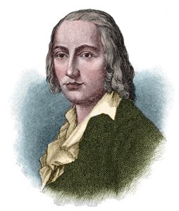 Porträt von Johann Christian Friedrich Hölderlin (1770-1843), deutscher Dichter und romantischer Denker.