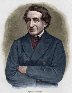 Porträt von Johann Joseph Ignaz von Döllinger (1799 - 1890), deutscher Priester und Professor der Kirchengeschichte. Gravur des 19. Jahrhunderts von Unknown artist
