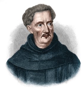 Porträt von Johann Ulrich Megerle, genannt Abraham a Sancta (Santa) Clara 1607-1680. Beliebter Prediger des österreichischen Barocks.