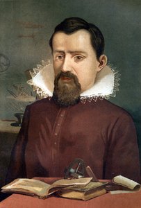 Porträt von Johannes Kepler (Keppler), Astronom (1571-1630), nach „La Ciencia y sus Hombres“ von Louis Figuier, Barcelona 1881.