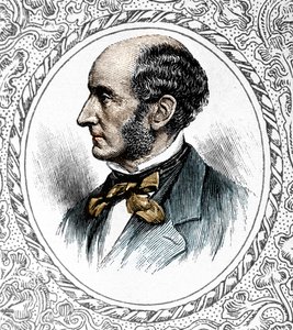 Porträt von John Stuart Mill. Britischer Philosoph und Ökonom (1806-1873)