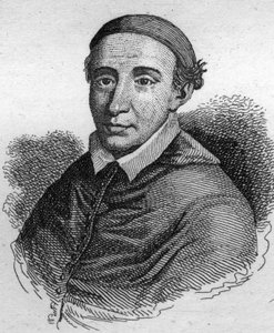 Porträt von John de La Balue (1421-1491), Kardinalbischof von Evreux und Amonier von König Ludwig XI. Gravur von 1835
