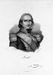 Porträt von Jean-de-Dieu Nicolas Soult, Herzog von Dalmatien. General und dann Marschall von Frankreich (1769 - 1851), Gravur des 19. Jahrhunderts. von Unknown artist