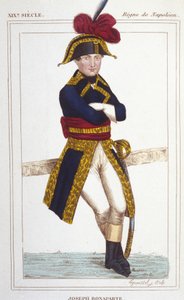 Porträt von Joseph Bonaparte (1768 - 1844), Bruder von Napoleon I. Gravur von 1830