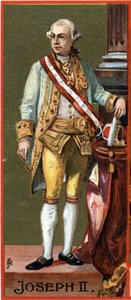 Porträt von Joseph II. (1741-1790), Erzherzog von Österreich, Kaiser (gewählt, nicht gekrönt) des Heiligen Römischen Reiches (1765-1790). von Unknown artist