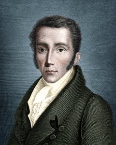 Porträt von Joseph von Fraunhofer (1787-1826), deutscher Optiker und Physiker, Begründer der Spektroskopie