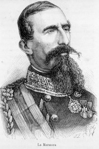 Porträt von Alfonso Ferrero, Ritter La Marmora, Präsident des Rates des Königreichs Italien (1864-1866) von Unknown artist