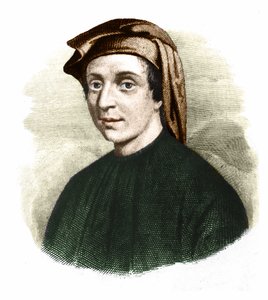 Porträt von Leonardo Fibonacci (1170-1245). (Leonardo von Pisa). Italienischer Mathematiker