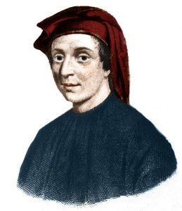 Porträt von Leonardo Fibonacci (1170-1245). (Leonard von Pisa). Italienischer Mathematiker.