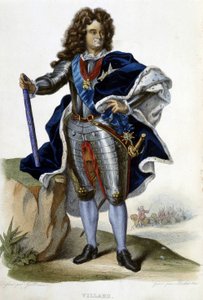 Porträt von Louis Claude Hector, Herzog von Villars, Marschall von Frankreich (1653-1734) - in „Le Plutarque français“, ed. Langlois, Paris von Unknown artist