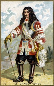 Porträt von Louis II. von Bourbon, 4. Prinz von Condé, bekannt als der Große Condé (1621 - 1686). Chromolithographie des 19. Jahrhunderts. von Unknown artist