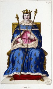 Porträt von Ludwig IX. oder Sankt Ludwig (1214 - 1270). von Unknown artist
