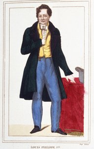 Porträt von Louis Philippe I., König der Franzosen. Gravur von 1830 von Unknown artist