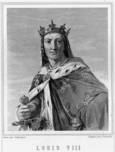 Porträt von Ludwig VIII. (1187-1226), König von Frankreich - in „Histoire des Français“ von Lavallée, Gravur, sd. von Unknown artist