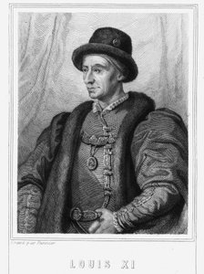Porträt von Ludwig XI (1423 - 1483), König von Frankreich - in „Histoire des Français“ von Lavallée, Gravur, sd von Unknown artist