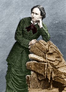 Porträt von Louise Michel (1830-1905) während ihrer Deportation nach Noumea in Neukaledonien. 1873-1880. von Unknown artist