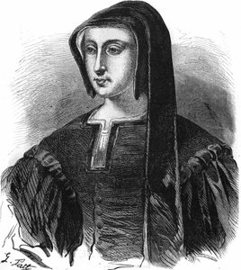 Porträt von Louise de Savoie (1476-1531), Regentin von Frankreich, Ehefrau von Charles de Valois, Herzog von Angoulême und Mutter von Franz I. Gravur des 19. Jahrhunderts von Unknown artist