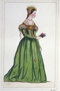 Porträt von Marguerite de France (1523 - 1574), Tochter von François I. und Claude de France. Gravur von 1830 von Unknown artist