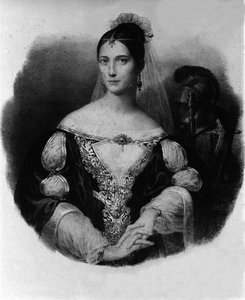 Porträt von Maria Garcia, bekannt als die Malibran (1808-1836), Sängerin von Unknown artist
