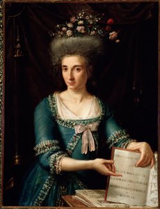 Porträt von Maria Rosa Coccia (1759-1833) italienische Cembalistin und Komponistin Anonymes Gemälde. Um 1800. Bologna, civico museo bibliografico von Unknown artist