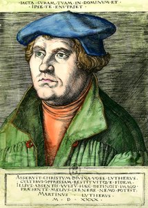 Porträt von Martin Luther (16. Jahrhundert) von Unknown artist