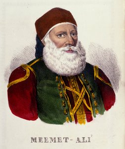 Porträt von Mehemet Ali (oder Mehemet-Ali) (1769-1849), Vizekönig von Ägypten im Jahr 1803. Gravur des 19. Jahrhunderts von Unknown artist