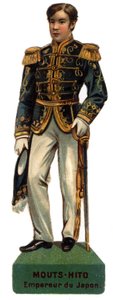 Porträt von Meiji Tenno genannt Mutsuhito (Mouts Hito oder Sheets-Hito) von Unknown artist