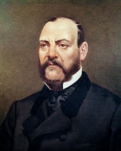 Porträt des mexikanischen Politikers Ignacio Comonfort. Anonymes Gemälde von Unknown artist