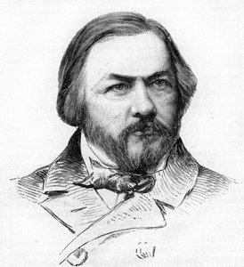 Porträt von Michail Glinka (1804-1857), russischer Komponist. von Unknown artist