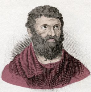 Porträt von Miltiades dem Jüngeren (540-489 v. Chr.), athenischer Stratege und Tyrann der Chersones von Thrakien. Gravur aus dem 19. Jahrhundert. von Unknown artist