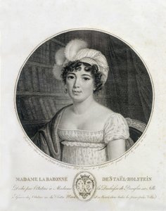 Porträt von Mme de Staël - Gravur von Unknown artist