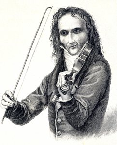 Porträt von Niccolò Paganini (1782-1840) von Unknown artist