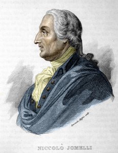 Porträt von Niccolò Jommelli, italienischer Komponist, 10. September 1714 (Aversa) - 25. August 1774 (Neapel) (Stich 19. Jahrhundert)