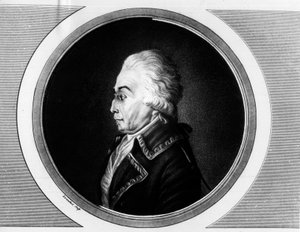 Porträt von Nicolas Luckner (1722-1794) Marschall von Frankreich. Gravur in Vollständige Sammlung historischer Gemälde der Französischen Revolution, in drei Bänden. 1804. von Unknown artist