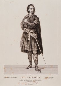 Porträt von Nicolas Prosper Levasseur als Bertram in der Oper Robert le diable (1831) von Unknown artist