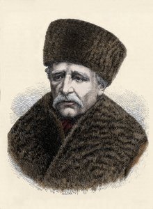 Porträt von Nils Adolf Erik (Eric) Baron Nordenskjöld (Nordenskiöld) (1832-1901), schwedischer Naturforscher und Entdecker. Gravur aus dem späten 19. Jahrhundert.