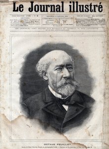 Porträt von Octave Feuillet (1821-1890), französischer Romanautor, Dramatiker und Akademiker - Gravur in „Le journal illustrious“ von 1891